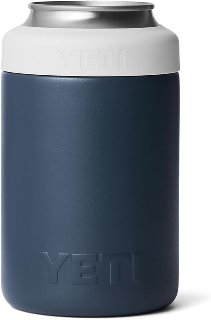 YETI Rambler 12 oz. Colster Can Insulator for Standard Size Cans, Navy/White/Badge - Image 5