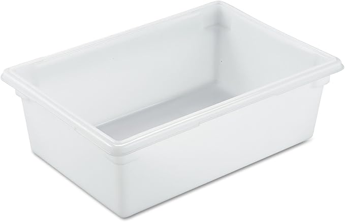 Rubbermaid Commercial Products Food Storage Box/Tote for Restaurant/Kitchen/Cafeteria, 12.5 Gallon, White by RubbermaidCommercialProducts