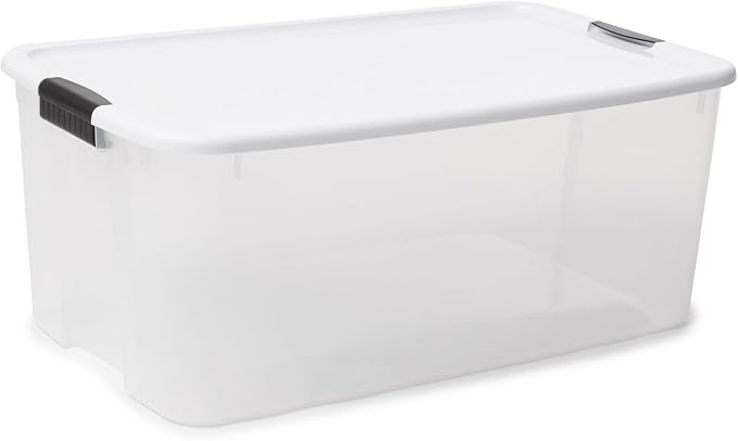 Sterilite Ultra Latch Box with Lids for Home and Office, 116 Quart, 12-Pack | Heavy-Duty and Stackable Plastic Containers with Latches for Closet, Cabinet, Bedroom, Bathroom and Dorm Room Organization - Image 7