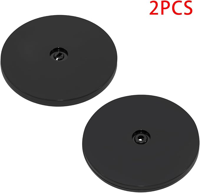 2Pcs Black Acrylic Lazy Susan 6 Inch Turntable Organizer Bearings | Mini Lazy Susan, Small Lazy Susan Turntable, 360° Rotating Swivel Plate for Spice Rack, Cosmetic, Cake, Pantry, DIY Display - Image 3
