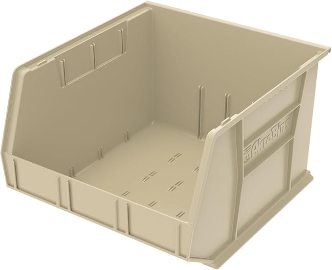 Akro-Mils 30270 AkroBins Plastic Storage Bins, 18"x16"x11", Stone, 3-Pack | Space-Saving Stackable Bins for Garage, Pantry, Craft Organization - Image 12