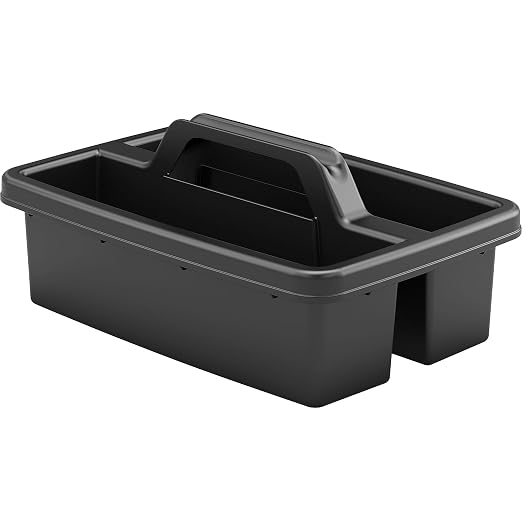 Suncast Commercial Carry Caddy for Housekeeping Carts, Compact and Durable Organizer for Cleaning Supplies, Compatible with HKC1000 and HKC2000 Housekeeping Carts, 23.63" x 17" x 11.75" - Image 2