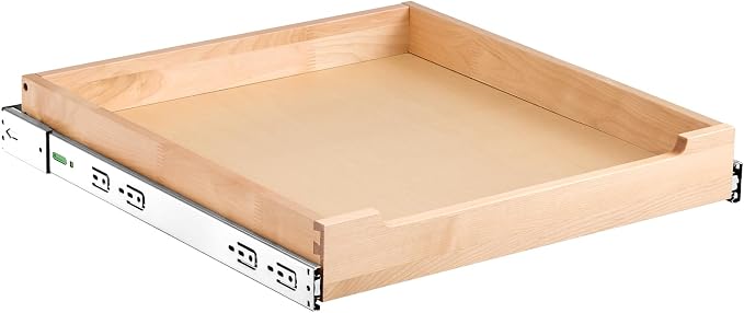 VEVOR Pull Out Cabinet Organizer, 20"W x 21"D Cabinet Drawer, Soft Close Slide out Shelf, Heavy-Duty Sliding Wood Drawer, Bottom Mount Size（20.5"W x 23"D）and Side Mount Size（21"W x 23"D） | Heavy-Duty Sliding Shelf with Bottom or Side Mounting for Organ... - Image 9