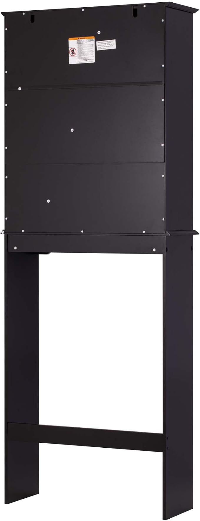 Spirich Over Toilet Storage Cabinet with Doors, Espresso Bathroom Organizer | FSC-Certified MDF, Raised Panel Doors, Adjustable & Open Shelves, Anti-Tip Mount, Fits Behind & Above Standard Toilets - Image 8