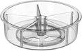 Divided Lazy Susan Turntable Storage Container Rotating Organizer Spinning Organizer Bins for Kitchen Cabinet, Pantry, Refrigerator, Countertop by SANNO