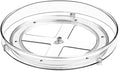 9.25 Inch Lazy Susan Turntable, Clear Plastic Spinning Organizer for Cabinet, Fridge, 360° Rotation, Easy to Clean, Kitchen, Bathroom, Vanity Countertop Storage Solution (Clear, 9.25inch 1 Tier) by ANNIYA