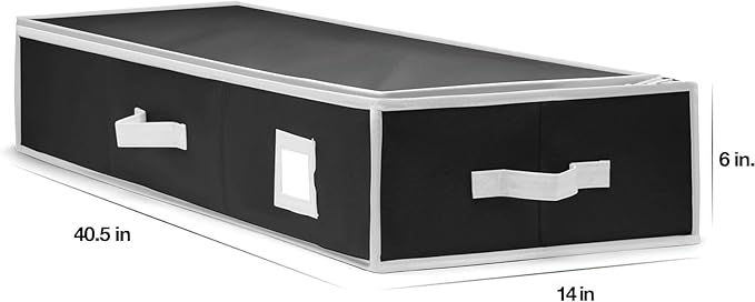 Premium Wrapping Paper Organizer Storage | Gift Wrap Holder With Extra Pockets for Christmas Decorations, Reinforced Handles, Heavy Duty, Ultra-Durable, Tear-Proof Fabric - Fits Up to 27 Rolls (Black) - Image 4