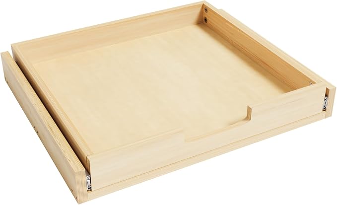Pull Out Cabinet Organizer, 32''W×21''D Sliding Drawers for Cabinets, Soft Close Slide Out Wooden Pull out Drawers, Base Cabinet Organization for Kitchen, Pantry, Bathroom by Gsskny