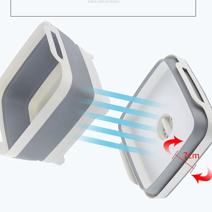 Foldable Sink Vegetable Fruit Bowl Dish Washing Storage Basin Basket, Portable Space-Saving for Kitchen, RV, Campers, and Travel Trailers - Image 8