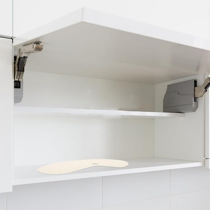 Garneck 2pcs Non-Adhesive Lazy Susan Shelf Liner Round Non-Slip Kitchen Cabinet Liners for Corner Shelves Fridge Drawer Mats and Easy to Clean Pantry Storage Pads - Image 5