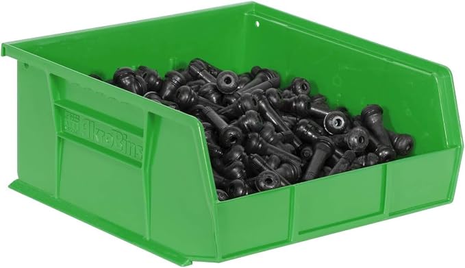 Akro-Mils 30235 AkroBins Plastic Storage Bins, 11"x11"x5", Green, 6-Pack | Space-Saving Stackable Bins for Garage, Pantry, Craft Organization - Image 11