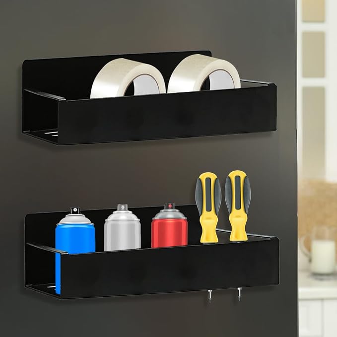 4 Pcs Magnetic Aerosol Spray Can Holder, Steel Magnet Toolbox Bottle Rack | Mechanic Paint Can Organizer, Tool Box Storage Rack, for Garage Home Workspace - Image 6