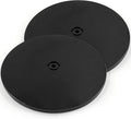 Jersvims 8 Inch Acrylic Turntable Platter, Black, 2Pcs | Round Rotating Plate, For Kitchen Pantry Cabinet Desk, Turntable Organizer, Spice Cake Cookie Decorating by Jersvimc