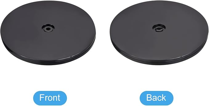 MECCANIXITY 7inch Rotating Swivel Stand with Steel Ball Bearings Lazy Susan Base Turntable for Kitchen Corner Cabinets, Black - Image 4