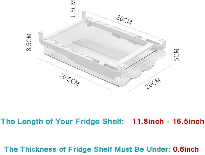Egg Holder for Refrigerator Egg Container for Refrigerator Organizer 1Pack | Fridge Egg Drawer Fridge Egg Organizer for Refrigerator Holder Refrigerator Drawer Organizer 1Pack - Image 3