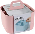 BLUE GINKGO Stackable Organizer Caddy, Square, Pink, Made in Korea | Portable. Adjustable. Home, Office & School Storage. by BLUEGINKGO