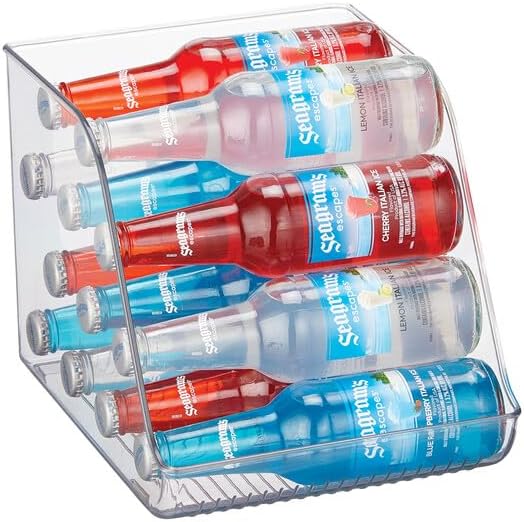 iDesign Water Bottle Organizer for Fridge, Clear | Made in USA - Image 6