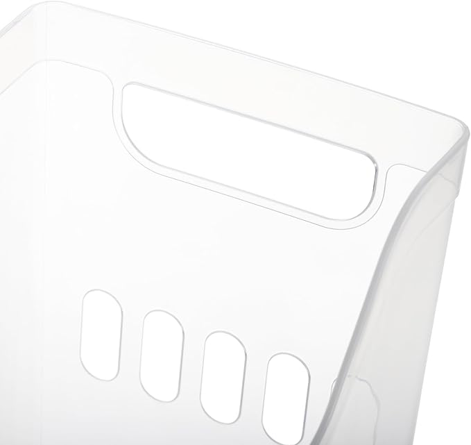 Peohud 3 Pack Freezer Organizer Bins with Wheels, Clear Plastic Pantry Storage Organizer with Handle, Tall Narrow Kitchen Organization Rolling Bins for Fridge, Cabinet, Bathroom, Under Sink, Office - Image 5