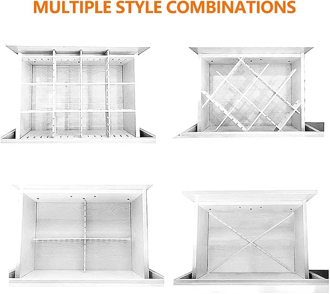 10Pcs Drawer Dividers, 14.18" x 3.55", Thick, DIY Organizer Separator, Large Adjustable Dresser Drawer Organizer for Clothes, Bedroom, Bathroom, Kitchen Cutlery, Desk, Office Storage - Image 7