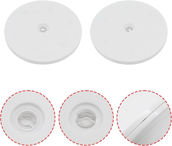 2Pcs White Acrylic Lazy Susan 6 Inch Turntable Organizer Bearings | Mini Lazy Susan, Small Lazy Susan Turntable, 360° Rotating Swivel Plate for Spice Rack, Cosmetic, Cake, Pantry, DIY Display - Image 4