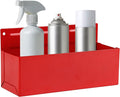 Magnetic Aerosol Spray Can Holder, Magnet Toolbox Bottle Holder, Tool Box Storage Rack for Garage and Home, Craft Workspace, Mechanic Paint Bottle Can Organizer, Red, 3"x8.3" by RechabiteMagneticTools