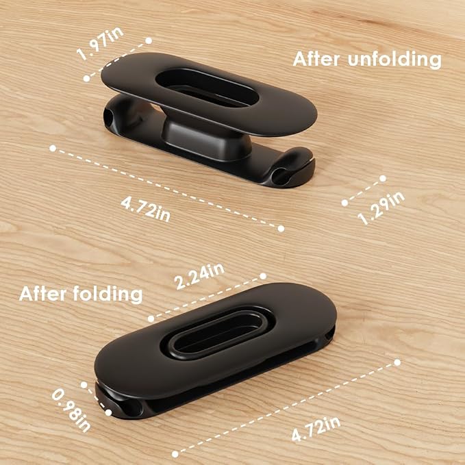 6 Pack Cord Organizer for Kitchen Appliances, Black | Upgraded Stackable Silicone Adhesive Cable Management Wrap Holder, for Mixer Blender Air Fryer Pressure Cooker Coffee Maker - Image 2