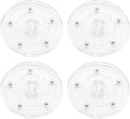 4Pcs Clear Acrylic Lazy Susan 5 Inch Turntable Organizer Bearings | Mini Lazy Susan, Small Lazy Susan Turntable, 360° Rotating Swivel Plate for Spice Rack, Cosmetic, Cake, Pantry, DIY Display by Adyoney