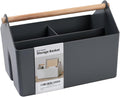 BLUE GINKGO Storage Basket, Medium 4.5L, Grey, Made in Korea | Portable. Divided Storage Bin. Everyday Organization. by BLUEGINKGO