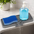GUUKIN Sponge Holder for Kitchen Sink, 10"x 4" Kitchen Sink Organizer, Sink Caddy and Soap Tray,Compatible with Scrub Daddy, Kitchen Sink Accessories (Grey) by GUUKIN