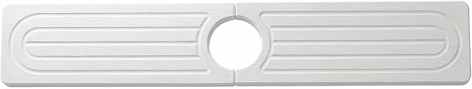 Diatomite Faucet Mat for Kitchen Sink, Quick-Dry Stone-Like Sink Mat, Flat Lay Absorbent Countertop Drying Mat for Faucet Area, Hard Diatomite Mat, White, 15.8 x 4 in - Image 8
