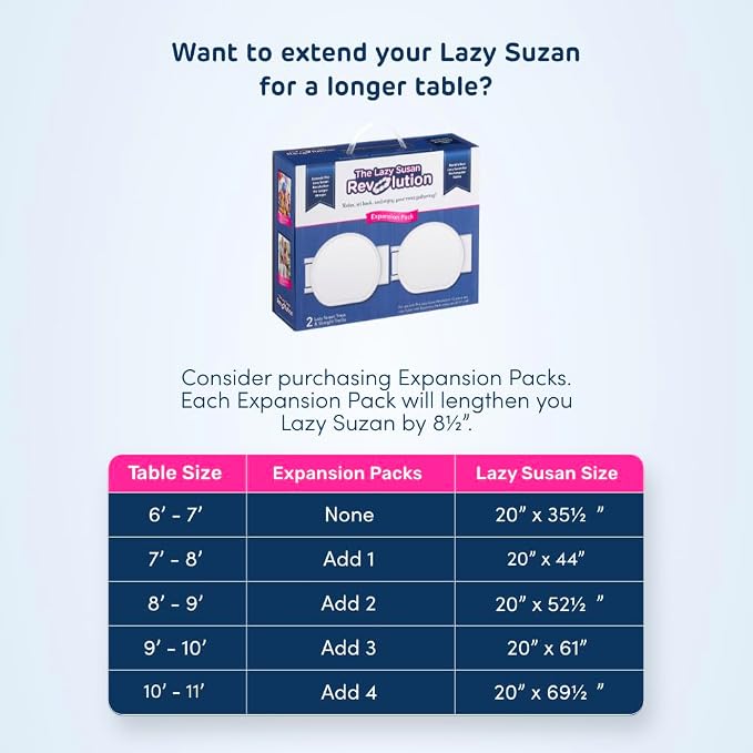 White - Expansion Pack - 2 Straight Tracks and 2 Trays. Does not Work Without the Lazy Susan Revolution Full Set (Sold Separately). - Image 4