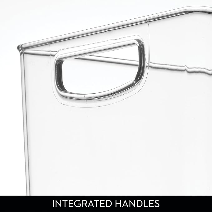 iDesign Pantry Bin with Handles, Clear | Kitchen Storage, For Cabinets, For Pantry, For Fridge - Image 5