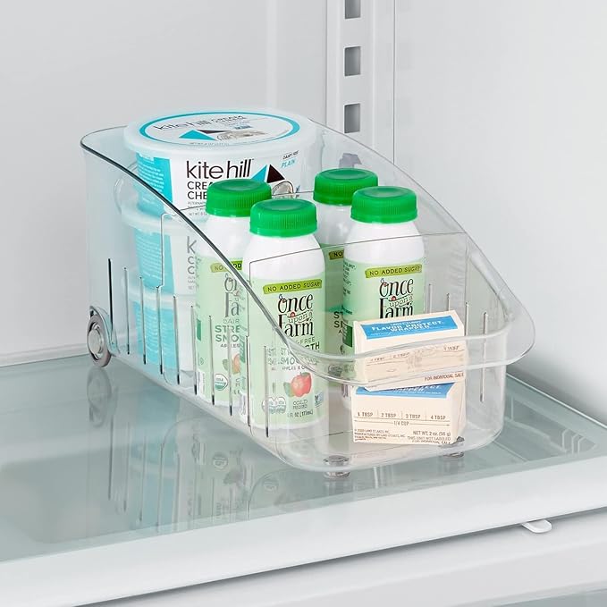 YouCopia RollOut Fridge Drawer 6", BPA-Free Clear Rolling Refrigerator Organizer Bin with Adjustable Dividers and Handles for Produce, Food, Meal and Snack Storage - Image 8