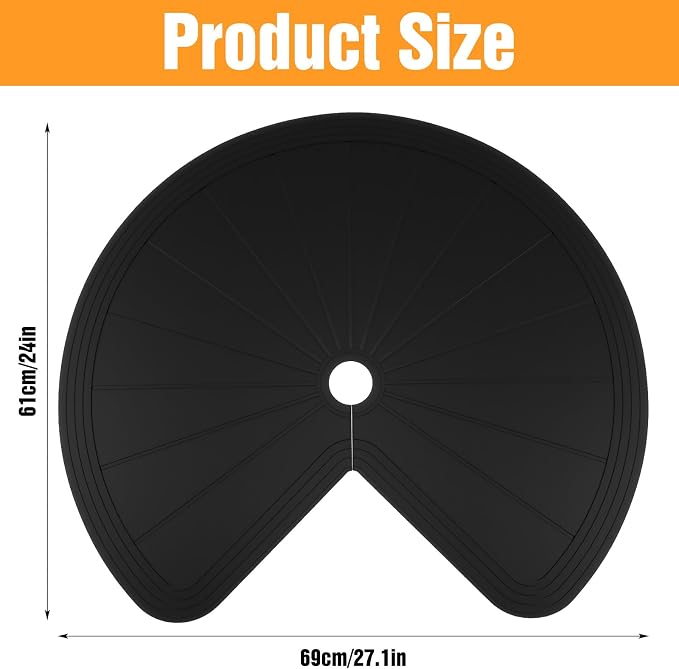 2 Pcs Lazy Susan Shelf Liners - Non Adhesive, Non Slip Kitchen Cabinet Liners for Refrigerator, Pantry, Sink & Cupboard Storage(27 Inch) - Image 2