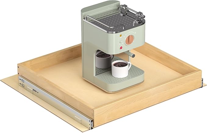 Pull Out Cabinet Organizer, 23" W x 21" D | Soft Close Pull Out Drawers for Cabinets with Heavy Duty Slides, Wood Slide Out Drawers for Kitchen Cabinets by SaIfanre