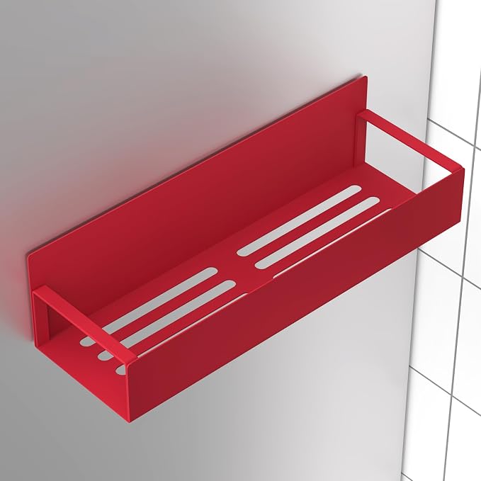 Metal Magnetic Spice Rack for Refrigerator Red, 6 Pack | Magnetic Shelves Heavy Duty for Fridge in Kitchen, Seasoning Storage Organizer, For Oven Washer and Dryer, For Heavier Items - Image 6