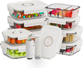 HOLDN’ STORAGE Food Storage Containers With Vacuum Sealing, Set of 9 | Glass Containers, Two Pumps, Keep Food Fresh Longer, BPA-Free Glass, Leak-Proof, Ideal for Meal Prep, Marinating by HOLDN%E2%80%99STORAGE