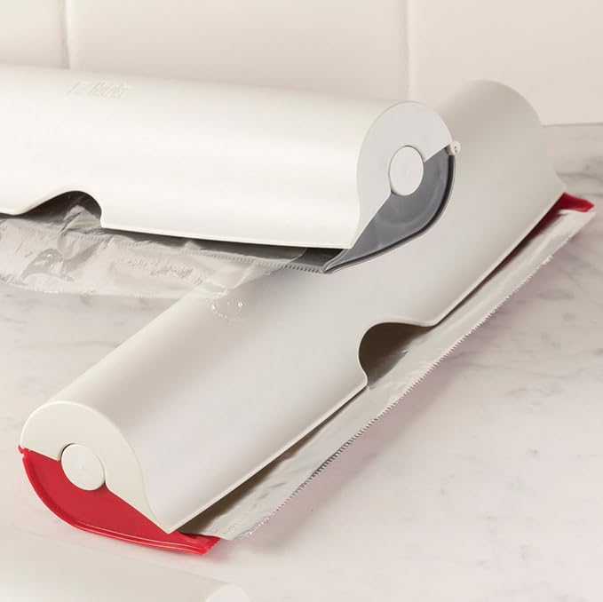 Hutzler Wrap Dispenser, 13" x 3.25" x 1.75", Red - Image 3