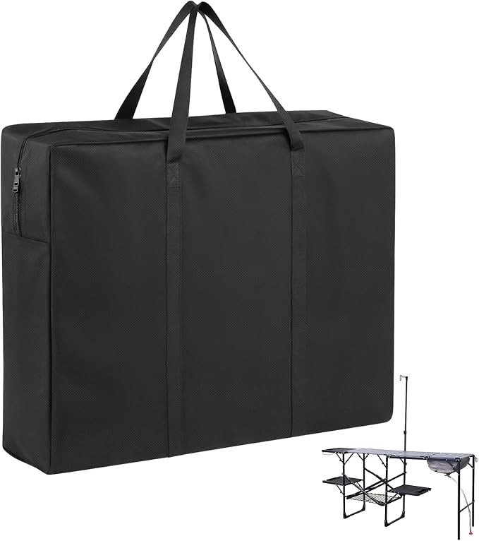 Folding Camping Kitchen Table Storage Bag for GCI-600D Table Bag | 600D Waterproof Cook Station Carry Bag for Folding Picnic/Camp Tables with Durable Zipper, 35 L x 6" W x 22" H by WelcometoFentiff