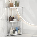 FLE Corner Bathroom Counter Organizer, Bathroom Organizer Countertop White | 3 Tier Corner Shelf, Tabletop Mount,Waterproof solid shelf fits bathroom toiletries and kitchen condiment storage. by FLE