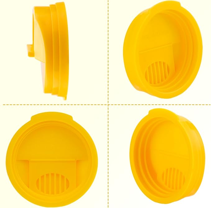 Soda Can Lid Covers, Reusable 2.4in Lids, 12-Pack | Round plastic covers fit standard soda, beer, juice and beverage cans for storage and drink protection. - Image 3