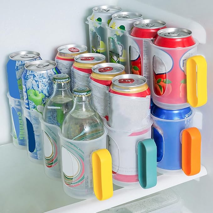SEWACC 3pcs Can Organizer For Refrigerator Soda Can Holder Fridge Drink Dispenser Beverage Storage For Kitchen Home Use - Image 9