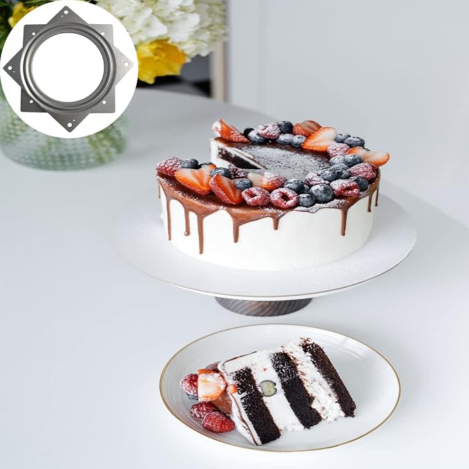 1 Pcs 6 Inch Susan Turntable Bearings Susan Turntable Lazy Susan Turntable Square Rotating Bearing Plate Lazy Susan Hardware Swivel Plate, for Swivel Plate,Corner Cabinet,Revolving Shelve in Kitchen - Image 4