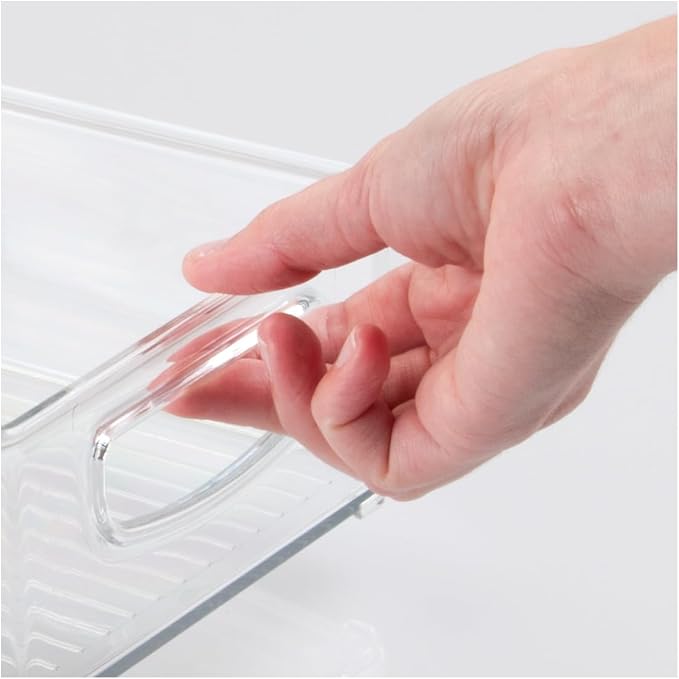 iDesign Stackable Pantry Bin with Handles, Clear | Kitchen Storage, Made in USA - Image 8