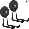 ULIBERMAGNET Strong Magnetic Ultimate Hooks,Large Magnet with Hooks for Heavy Duty Tools,Jig Saw,Hose, 2 Pack Heavy Duty Magnetic Hooks for Hammer Drill,Circular Saw,Garden Tool(3.46inch/Black) by ULIBERMAGNET