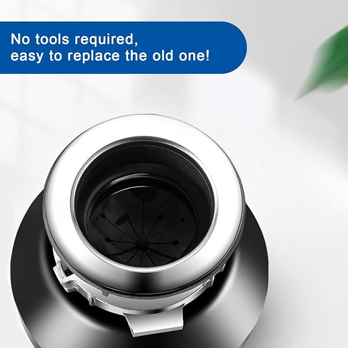Garbage Disposal Splash Guard Collar Sink Baffle, Food Waste Disposer Parts Accessories, 3-1/8 Inch Multi-function Drain Plugs for Garbage Disposals by CLEESINK - Image 4