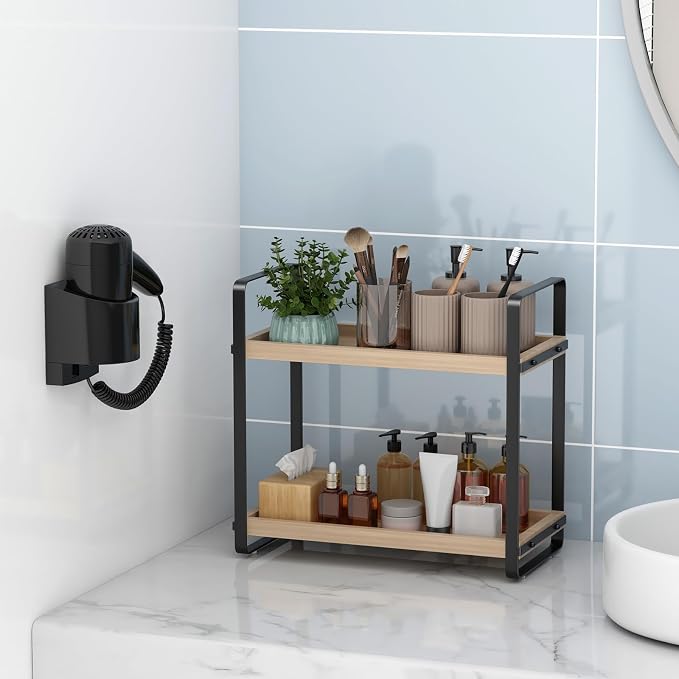 HNRLOY Bathroom Counter Organizer, Bathroom Counter Shelf, Makeup Organizer | Bathroom Countertop Organizer, Bathroom Sink Organizer, Perfume Organizer, Vanity Shelf, Bathroom Organization and Storage - Image 6