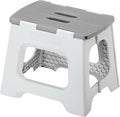 Vigar Compact Foldable Step Stool, 10-1/2-Inch, Gray | For Adults Up to 330 Pound, Lightweight, Non-Slip Folding Design, Compact Step Stool, Space-Saving Household Use by VIGAR