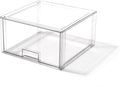 BINO | Stackable Storage Drawers, Tall X-Large - Clear | THE CRATE COLLECTION | Storage Bins With Drawers | Bathroom Organizers | Under Sink Organizer | Vanity Cabinet Home Organization by BINO