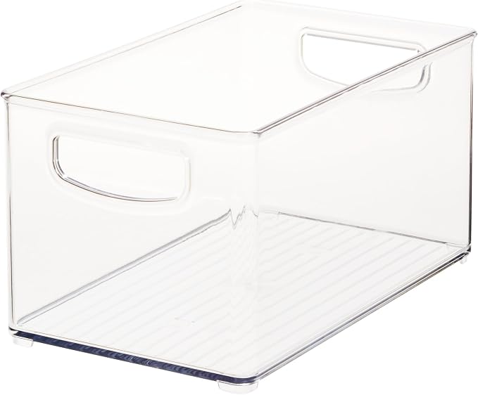iDesign Stackable Clear Plastic Bin | Kitchen Organizers and Storage, For Fridge and Pantry - Image 9